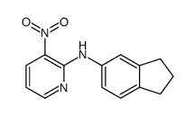 N-(2,3-dihydro-1H-inden-5-yl)-3-nitropyridin-2-amine Structure