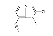 2-chloro-1,6-dimethylpyrrolo[1,2-a]imidazole-7-carbonitrile结构式