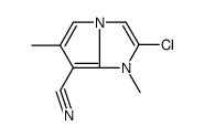 2-chloro-1,6-dimethylpyrrolo[1,2-a]imidazole-7-carbonitrile Structure