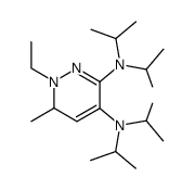 1-ethyl-N3,N3,N4,N4-tetraisopropyl-6-methyl-1,6-dihydro-pyridazine-3,4-diamine Structure