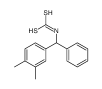 [(3,4-dimethylphenyl)-phenylmethyl]carbamodithioic acid结构式