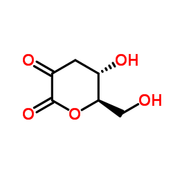 D-erythro-2-Hexulosonic acid, 3-deoxy-, delta-lactone (9CI) Structure