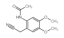 Acetamide,N-[2-(cyanomethyl)-4,5-dimethoxyphenyl]-结构式