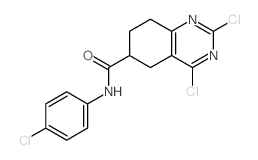 6-Quinazolinecarboxamide,2,4-dichloro-N-(4-chlorophenyl)-5,6,7,8-tetrahydro- picture