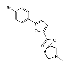 (8-methyl-8-azabicyclo[3.2.1]octan-3-yl) 5-(4-bromophenyl)furan-2-carboxylate结构式