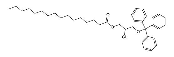 2-chloro-3-(trityloxy)propyl palmitate结构式