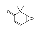 5,5-dimethyl-7-oxabicyclo[4.1.0]hept-2-en-4-one结构式
