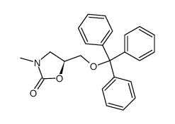 (S)-3-methyl-5-(trityloxymethyl)oxazolidin-2-one结构式