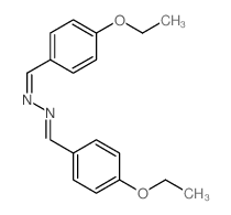 Benzaldehyde,4-ethoxy-, 2-[(4-ethoxyphenyl)methylene]hydrazone structure
