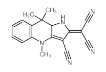 2-(3-cyano-4,9,9-trimethyl-1,4,9,9a-tetrahydro-2H-pyrrolo[3,2-b]quinolin-2-ylidene)malononitrile Structure