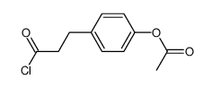 3-(4'-acetoxyphenyl)propionyl chloride结构式