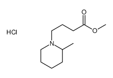 methyl 4-(2-methylpiperidin-1-ium-1-yl)butanoate,chloride Structure