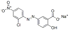 5-[(2-Chloro-4-nitrophenyl)azo]-2-hydroxybenzoic acid sodium salt结构式