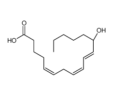 (5E,8E,10E,12S)-12-hydroxyheptadeca-5,8,10-trienoic acid结构式