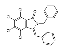 2-benzyl-3-benzylidene-4,5,6,7-tetrachloro-2,3-dihydro-isoindol-1-one结构式