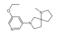 7-(5-ethoxypyridin-3-yl)-1-methyl-1,7-diazaspiro[4.4]nonane Structure