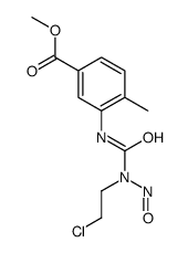 methyl 3-[[2-chloroethyl(nitroso)carbamoyl]amino]-4-methylbenzoate Structure