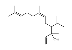 3,7,11-trimethyl-4-prop-1-en-2-yldodeca-1,6,10-trien-3-ol结构式