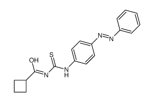 N-[(4-phenyldiazenylphenyl)carbamothioyl]cyclobutanecarboxamide Structure