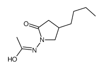 N-(4-butyl-2-oxopyrrolidin-1-yl)acetamide Structure