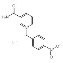 Pyridinium,3-(aminocarbonyl)-1-[(4-nitrophenyl)methyl]-, chloride (1:1) Structure