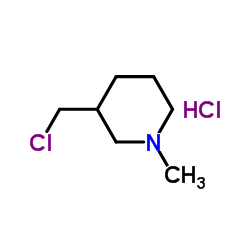 3-(chloromethyl)-1-methylpiperidinium chloride Structure
