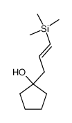 (E)-1-<3-(trimethylsilyl)allyl>-1-cyclopentanol Structure