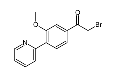 2-bromo-1-(3-methoxy-4-pyridin-2-ylphenyl)ethanone Structure