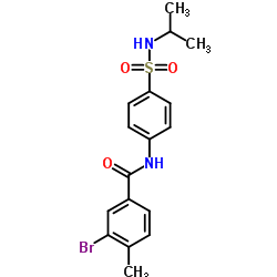 3-Bromo-N-[4-(isopropylsulfamoyl)phenyl]-4-methylbenzamide Structure