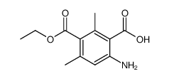 2-amino-5-ethoxycarbonyl-4,6-dimethylbenzoic acid结构式