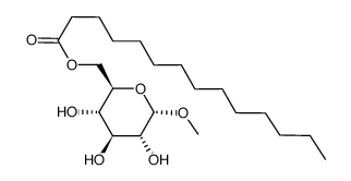 6-O-tetradecanoyl-methyl-α-D-glucopyranoside Structure