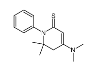 4-dimethylamino-6,6-dimethyl-1-phenyl-5,6-dihydro-1H-pyridine-2-thione Structure