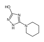 3H-1,2,4-Triazol-3-one,1,2-dihydro-5-(1-piperidinyl)-(9CI) Structure