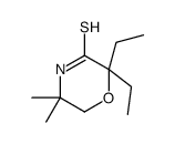2,2-DIETHYL-5,5-DIMETHYLTHIOMORPHOLIN-3-ONE结构式