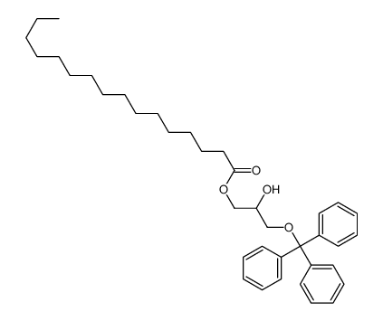 (2-hydroxy-3-trityloxypropyl) hexadecanoate结构式