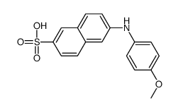 6-(4-methoxyanilino)naphthalene-2-sulfonic acid Structure