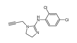 1-propargyl-2-[N-(2',4'-dichloro-phenyl)-amino-]-2-imidazoline结构式