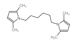 1-[6-(2,5-dimethylpyrrol-1-yl)hexyl]-2,5-dimethyl-pyrrole Structure