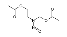 2-[acetyloxymethyl(nitroso)amino]ethyl acetate Structure