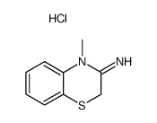 4-methyl-4H-benzo[1,4]thiazin-3-ylideneamine; hydrochloride结构式