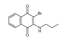 2-bromo-3-propylamino-1,4-naphthoquinone结构式