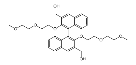 (2,2'-bis(2-(2-methoxyethoxy)ethoxy)-[1,1'-binaphthalene]-3,3'-diyl)dimethanol结构式