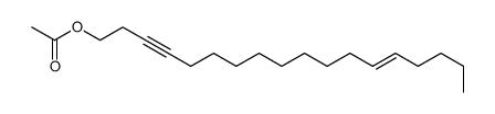 (Z)-13-Octadecen-3-yn-1-ol acetate structure