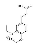 3-(3-ethoxy-4-prop-2-ynoxyphenyl)propanoic acid结构式