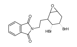 2-(2-(3,4-dibromo-7-oxabicyclo[4.1.0]heptan-2-yl)ethyl)isoindoline-1,3-dione Structure
