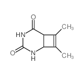 7,8-dimethyl-2,4-diazabicyclo[4.2.0]oct-7-ene-3,5-dione结构式
