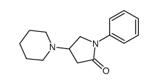 1-phenyl-4-piperidin-1-ylpyrrolidin-2-one结构式
