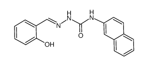 salicylaldehyde 4-(2-naphthyl)semicarbazone Structure