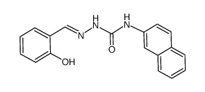 salicylaldehyde 4-(2-naphthyl)semicarbazone结构式