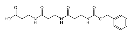 benzyloxycarbonyl-β-alanyl-β-alanyl-β-alanine Structure